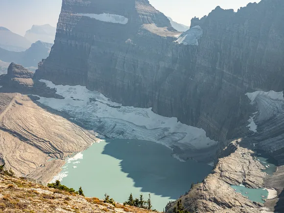 Grinnell Glacier from Lower Grinnell Ridge in 2025